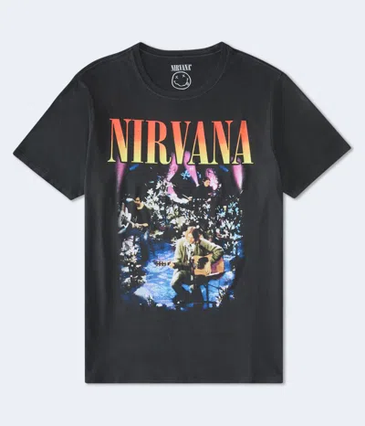 Aéropostale Nirvana Unplugged Relaxed Graphic Tee In Multi