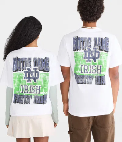 Aéropostale Notre Dame Relaxed Graphic Tee In White
