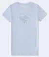 Aéropostale Nyc Heart Graphic Tee In Blue