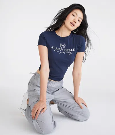Aéropostale Nyc Laurel Crest Graphic Tee In Multi