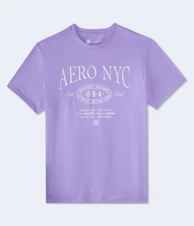 Aéropostale Nyc Oval Graphic Tee In Multi