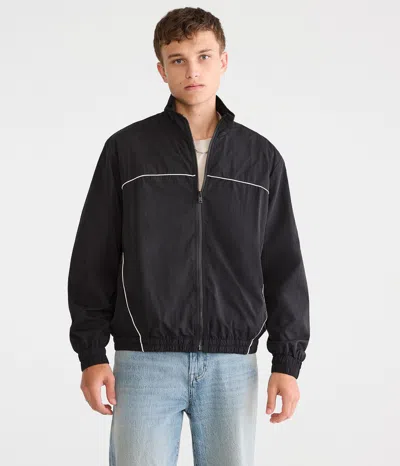 Aéropostale Nylon Track Jacket In Black