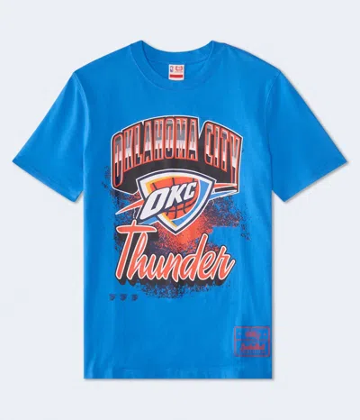 Aéropostale Oklahoma City Thunder City Stripe Relaxed Graphic Tee In Blue