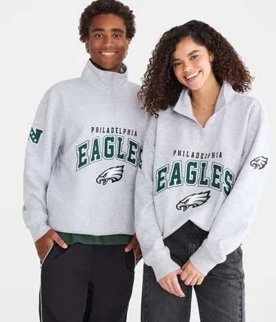 Aéropostale Philadelphia Eagles Quarter-zip Sweatshirt In White