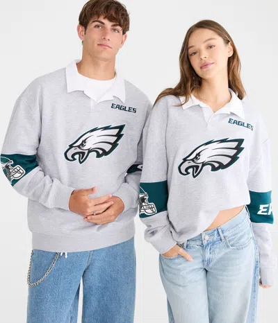 Aéropostale Philadelphia Eagles Rugby Sweatshirt In Gray
