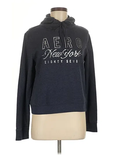 Pre-owned Aéropostale Pullover Hoodie In Blue