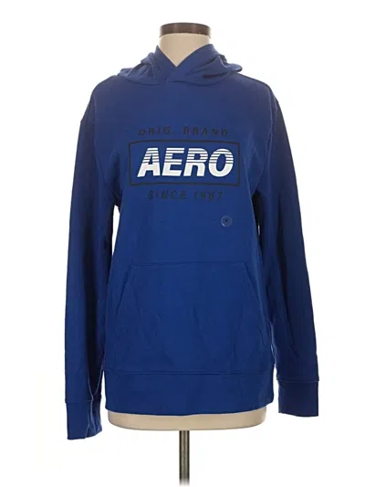 Aéropostale Pullover Hoodie In Blue