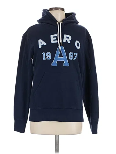 Pre-owned Aéropostale Pullover Hoodie In Blue