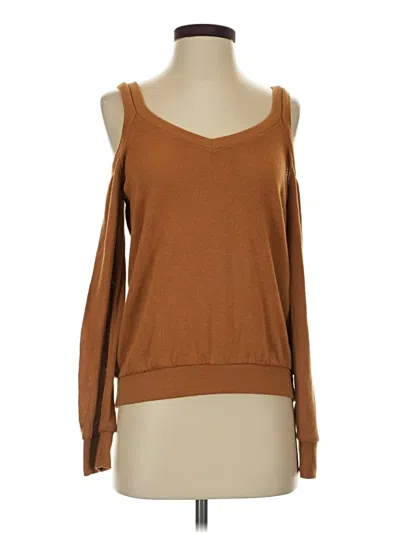 Pre-owned Aéropostale Pullover Sweater In Brown