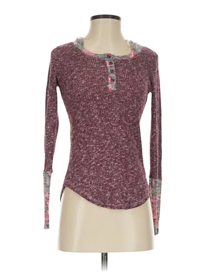 Pre-owned Aéropostale Pullover Sweater In Burgundy