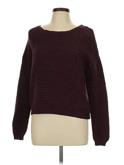 Pre-owned Aéropostale Pullover Sweater In Burgundy