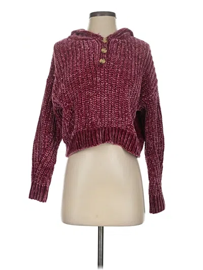 Pre-owned Aéropostale Pullover Sweater In Burgundy