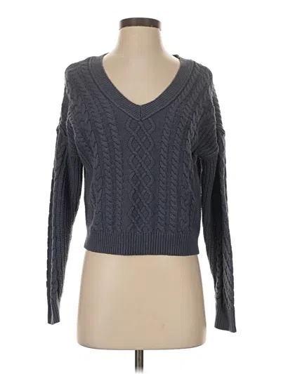 Pre-owned Aéropostale Pullover Sweater In Gray