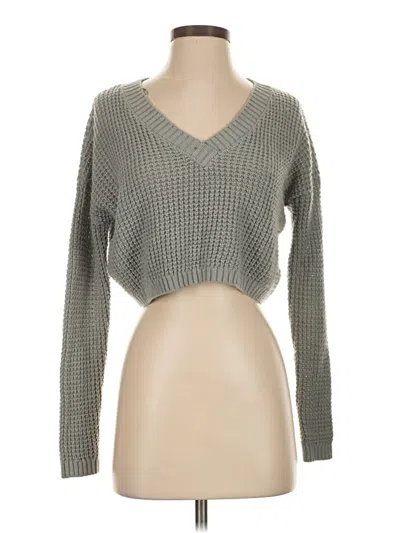 Pre-owned Aéropostale Pullover Sweater In Gray