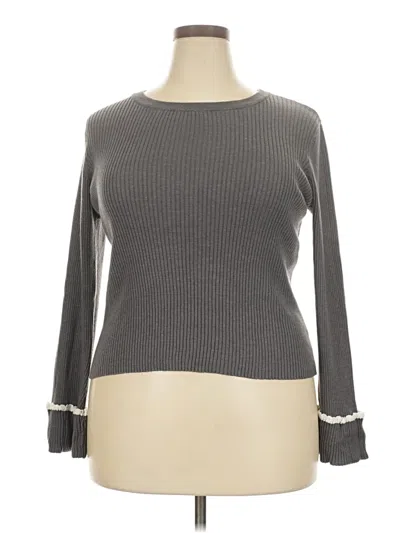 Pre-owned Aéropostale Pullover Sweater In Gray