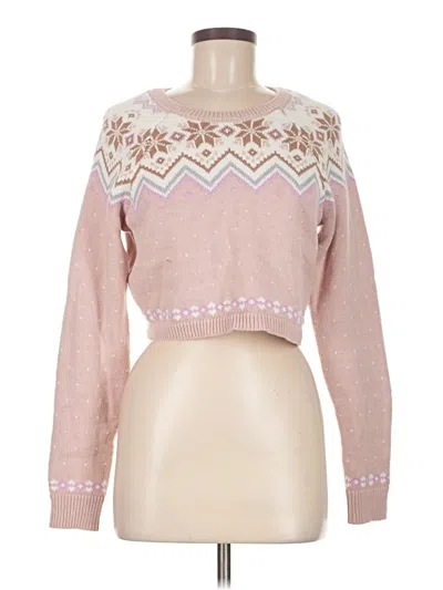 Pre-owned Aéropostale Pullover Sweater In Pink