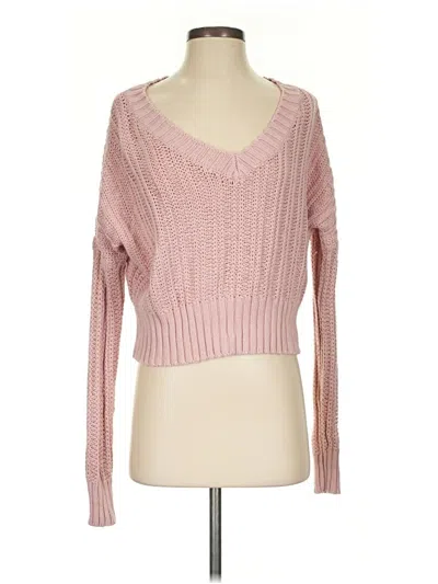 Pre-owned Aéropostale Pullover Sweater In Pink