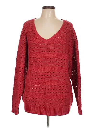Pre-owned Aéropostale Pullover Sweater In Red