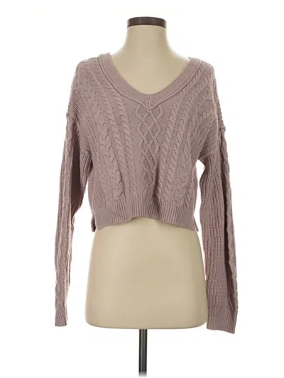 Pre-owned Aéropostale Pullover Sweater In Tan
