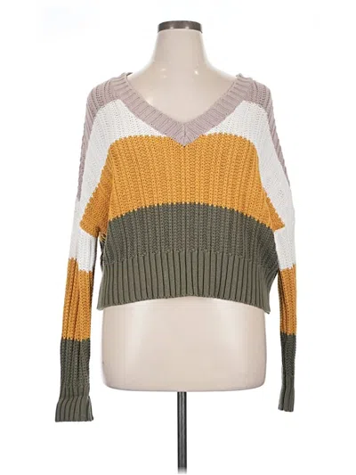 Pre-owned Aéropostale Pullover Sweater In Yellow