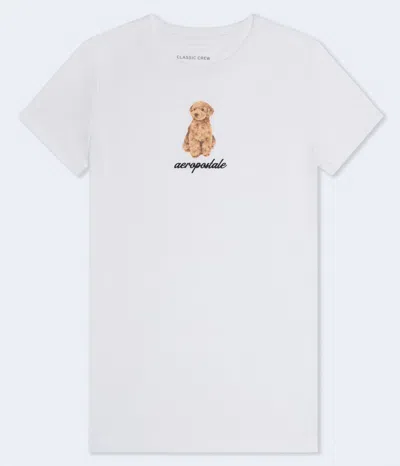Aéropostale Puppy Logo Graphic Tee In White