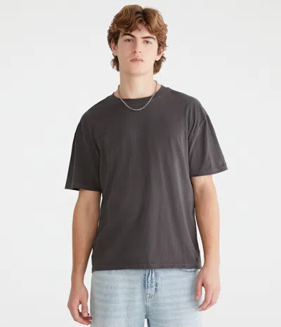Aéropostale Relaxed Fit Crew Tee In Grey