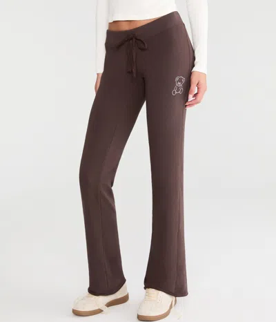 Aéropostale Rhinestone Teddy Fit & Flare Sweatpants In Multi