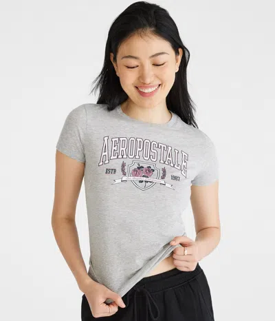 Aéropostale Rose Crest Graphic Tee In Multi