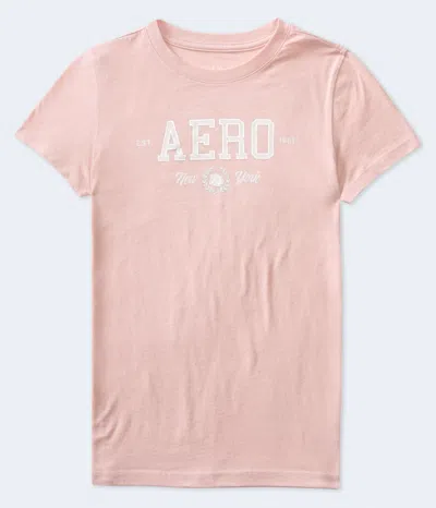 Aéropostale Rose Foil Graphic Tee In Multi