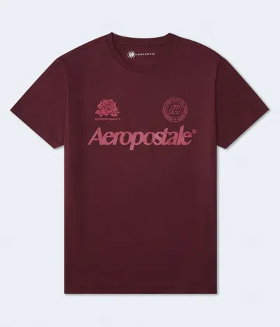 Aéropostale Rose Graphic Tee In Multi