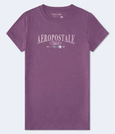 Aéropostale Rose Graphic Tee In Pink