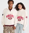 Aéropostale San Francisco 49ers Quarter-zip Sweatshirt In Neutral