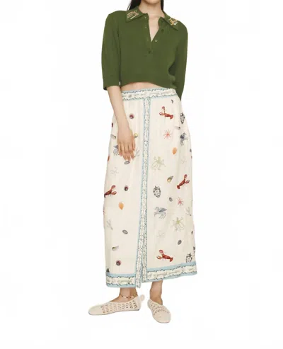Aéropostale Sandy Embroidered Skirt In Multicolor In Green