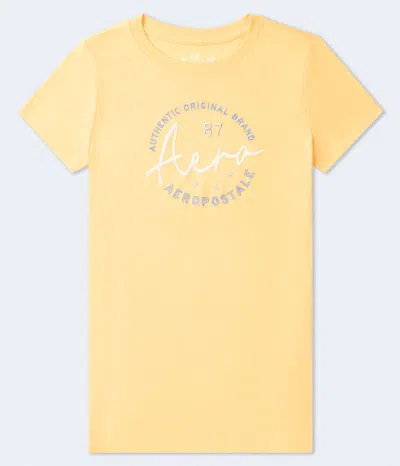 Aéropostale Script Circle Graphic Tee In Multi