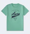 Aéropostale Script Logo Graphic Tee In Green