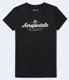 Aéropostale Script Rose Glitter Graphic Tee In Multi