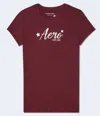 Aéropostale Script Star Graphic Tee In Red