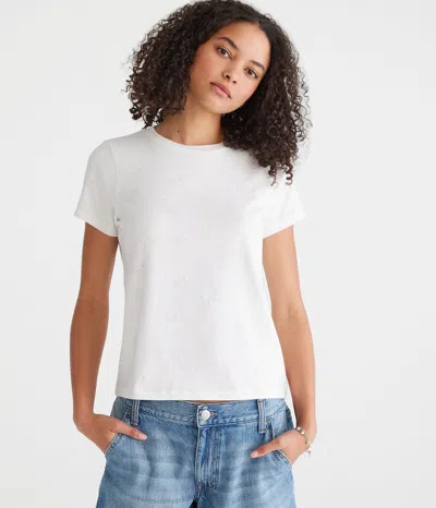 Aéropostale Seriously Soft Vintage Fit Crew Tee In White