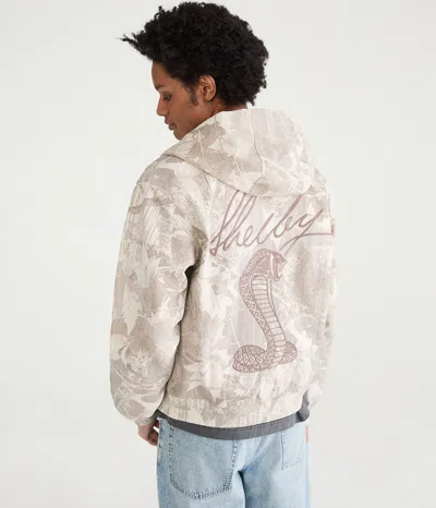 Aéropostale Shelby Forest Camo Full-zip Hooded Jacket In Neutral