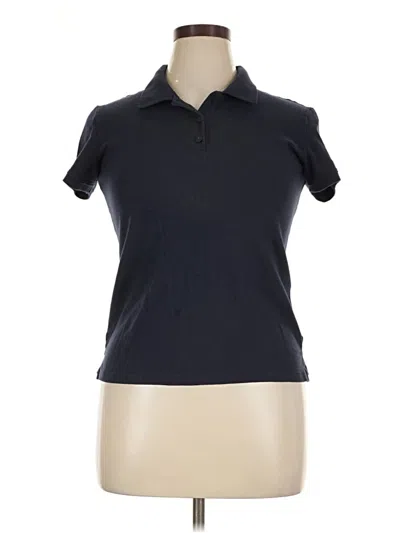 Pre-owned Aéropostale Short Sleeve Polo Shirt In Blue