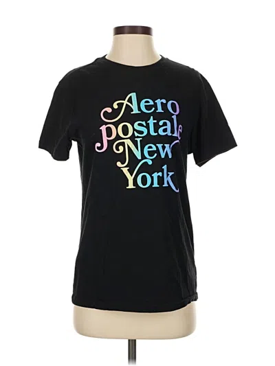 Pre-owned Aéropostale Short Sleeve T-shirt In Black