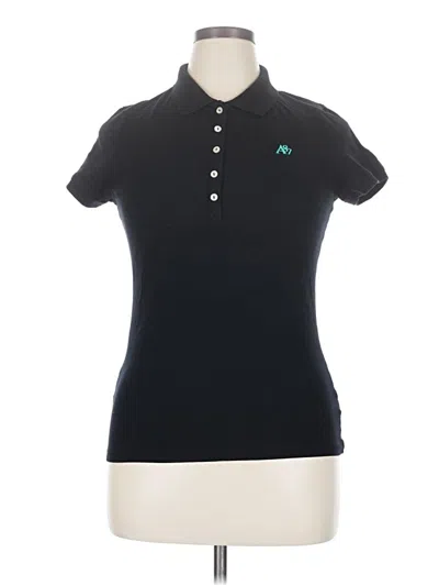 Pre-owned Aéropostale Short Sleeve Top Black Mock Neckline Tops