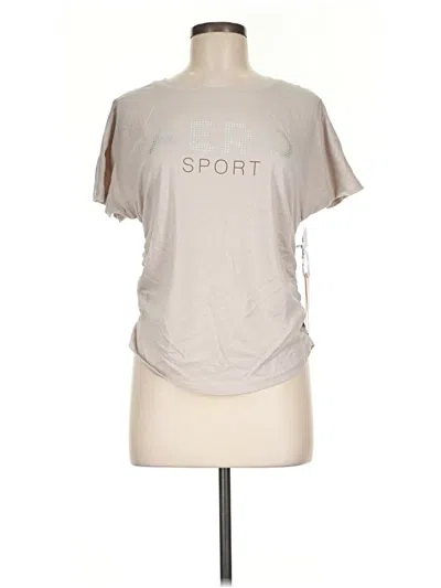 Aéropostale Short Sleeve Top Gray Crew Neck Tops In Neutral
