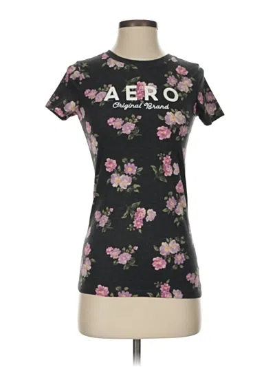 Pre-owned Aéropostale Short Sleeve T-shirt In Black