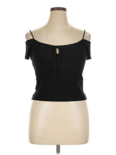 Pre-owned Aéropostale Short Sleeve T-shirt In Black