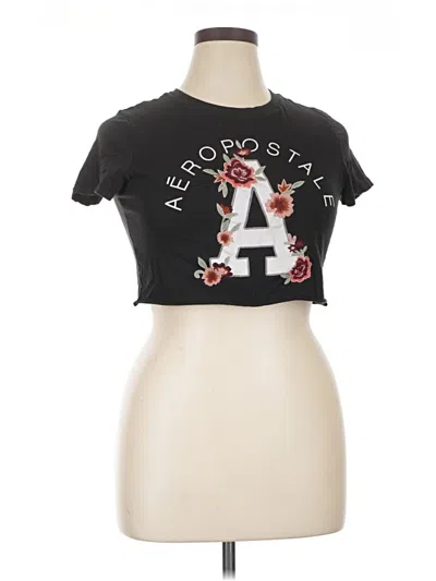 Pre-owned Aéropostale Short Sleeve T-shirt In Black
