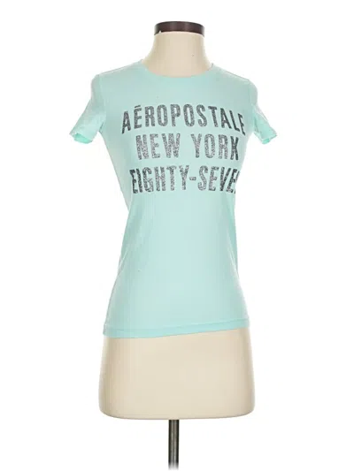 Pre-owned Aéropostale Short Sleeve T-shirt In Blue