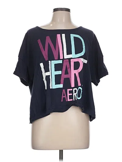 Pre-owned Aéropostale Short Sleeve T-shirt In Blue