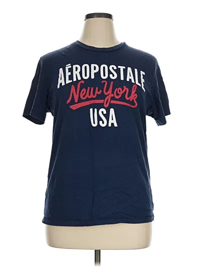 Pre-owned Aéropostale Short Sleeve T-shirt In Blue