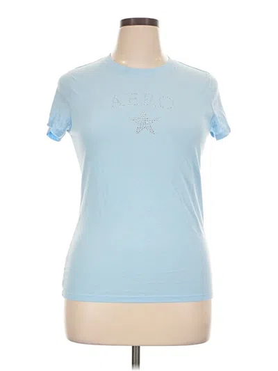 Pre-owned Aéropostale Short Sleeve T-shirt In Blue